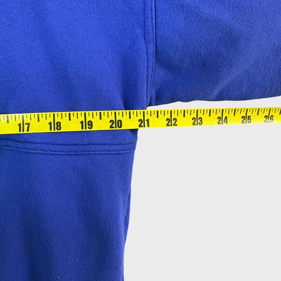 Vintage Adidas Sports Sweatshirt Blue/Pink Women's Medium Quarter-Zip Pullover - Picture 12 of 13